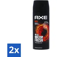 Axe 2 x - Deodorant Bodyspray - 48hrs Fresh - Musk - Patchouli & Fougere - 150 ml - Deodorant - Mannelijke Geur - Musk - Patchouli - Fougere