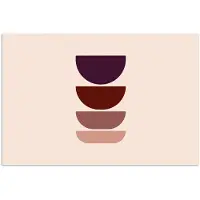 PosterMonkey Poster 120x80 cm - Harmonieus - Symmetrisch - Rood - Posters - Kamer decoratie - Wanddecoratie woonkamer - Muurdecoratie slaapkamer
