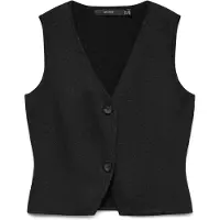 Vero Moda Gebreide bodywarmer 'VMBRISA' zwart