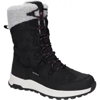 Hi-tec Sophia Nylon Dames Winter Enkellaarzen Jet Zwart/festival Fuchsia