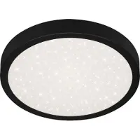 Briloner Verlichting - LED plafondlamp met sterrenmotief, platte LED plafondlamp
