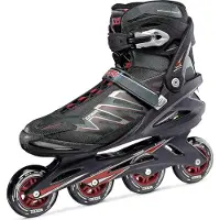 Roces Big Zyx 90 Heren Skeelers – 4x90mm Wielen – Fitness / Speed Inline Skates – Zwart Rood – Maat 52