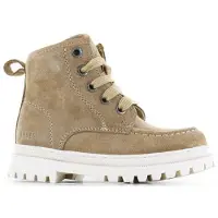 Shoesme suède veterboots beige Effen - maat 26 | Enkelboot van