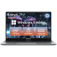 Blackview AceBook 6 Laptop - 15,6 inch Full HD - 16 GB RAM - 256 GB SSD - Intel N150 - Windows 11 Notebook - UHD Graphics - Grijs