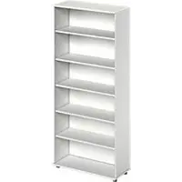 Schäfer Shop open kast TETRIS WOOD, 6 OH, hoogte incl. glijders, B 1000 mm, lichtgrijs