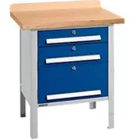 Schäfer Shop Box-type werkbank PWi 75-7, beuken decor multiplex blad, tot 750 kg, B 750 x D 700 x H 840 mm