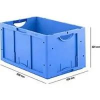 Ssi Eurobox serie LTB 6320, van PP, inhoud 61,7 l, zonder deksel, blauw