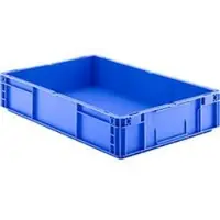 Ssi Stapelbak Eurobox MF 6120 - polypropeen - L 600 x B 400 x H 120 mm - 21 L - gesloten handgrepen - blauw