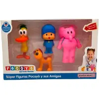 Bandai Friends Pocoyo With Figure 4 Units Roze