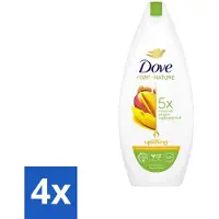 Dove 4 x Care By Nature - Uplifting - Douchegel - Mangoboter & Almond Extract - 225 ml - Douchegel - - Mangoboter - Amandelextract - Hydraterend