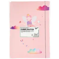 Folia 69011 - A3 Hot Foil Little Fairy map, gemaakt van stevig karton met elastische band