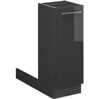 Vicco Fame-Line Keukeneiland – 30 cm zonder werkblad Antraciet Hoogglans