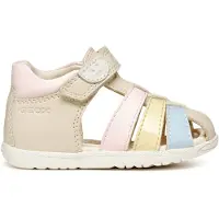 Geox Sandalen 'Maccnia' ecru / lichtbeige / lichtblauw / rosé