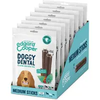 Edgard & Cooper 8x Doggy Dental Sticks Medium Aardbei - Frisse Muntolie