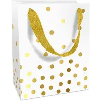 Braun + Company Tasje 12x36x8cm Golden Dots zwart