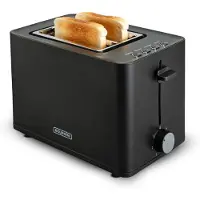 Bourgini Tosti Toaster met Bagelfunctie - Broodrooster met Tostiklemmen - Zwart - Matte Finish - Extra brede sleuf geschikt voor 2 tosti's