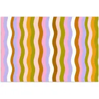 PosterMonkey Poster 30x20 cm - lijnen - Golven - Pastelkleuren - Patroon - Posters - Kamer decoratie - Wanddecoratie woonkamer - Muurdecoratie slaapkamer