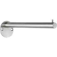 SmartaSaker Wandgarderobe Alco zilver 1 haak, ook voor kleerhaken
