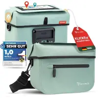 MIVELO - Stuurstas Klickfix Compatibel - 100% Waterdicht & Afneembaar Telefoonvak - Polyester - Mint