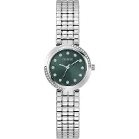 GUESS Analoog horloge 'CLARA' groen / zilver