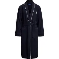 Ralph Lauren Badjas lang navy / wit
