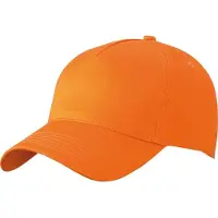 Myrtle beach 25x stuks 5-panel baseball petjes /caps in de kleur oranje voor volwassenen - Voordelige oranje caps