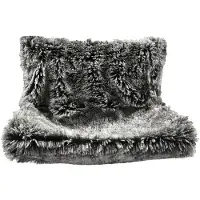 Croci radiatorhangmat gemeleerd zwart - 47x30x25 cm