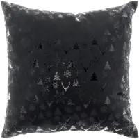 Unique living | kussen bernt 45x45cm black | kussen woonkamer of slaapkamer