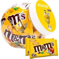 M&Ms M&M's Peanut - "Gefeliciteerd" - chocolade met pinda - chocoladecadeau - proficiat - in herbruikbare pot - 450g