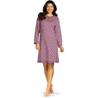 Comtessa - Dames nachthemd - Lange mouw - Mauve - Maat 48
