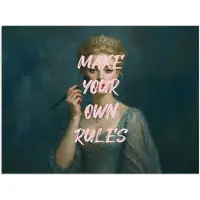 PosterMonkey Poster 80x60 cm - Klassiek - Sierlijk - Roze - Posters - Kamer decoratie - Wanddecoratie woonkamer - Muurdecoratie slaapkamer