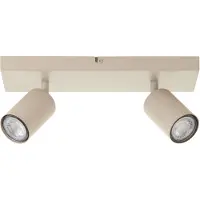 Brilliant Jello - Plafondlamp - LED GU10 2x5W - 350lm - 3000K - Dimbaar - Champagne