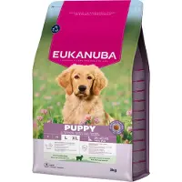 Eukanuba 3x Hondenvoer Droog Life Care Dog Puppy & Junior Large Lam En Rijst 3 Kg