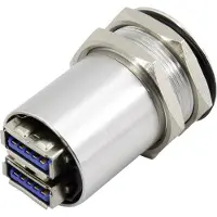 TRU COMPONENTS USB-14-BK USB A dubbele inbouwbus 3.0 Bus, inbouw Inhoud: 1 stuk(s)