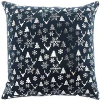 Unique living | kussen bernt 45x45cm dark blue | kussen woonkamer of slaapkamer