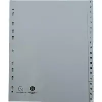 Exacompta tabbladen numeriek voor ft A4, uit PP, 20 tabs, met indexblad, wit
