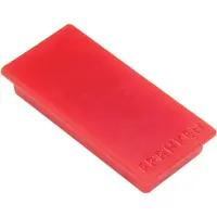 Franken Rechthoekige magneten HM235001 Rood 5 x 2,3 cm 10 stuks