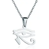 Cilla Jewels Zilverkleurige dames ketting Edelstaal Oog van Horus