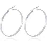 Cilla Jewels Dames oorringen Edelstaal Zilverkleurig-30mm