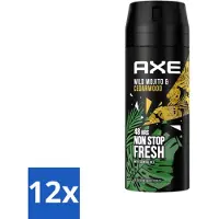 Axe 12 x - Deodorant Bodyspray - 48hrs Fresh - Green Mojito & Cedarwood - 150 ml - Deodorant - Deodorant Spray - - Green Mojito - Cedarwood