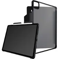 Itskins , Hoesje geschikt voor iPad Pro 12.9'' - Folio Hybrid Solid R Versterkt & 100% Gerecycled Plastic, Transparant