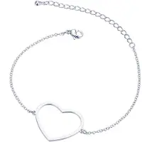 Cilla Jewels Dames Armband Hart Zilver