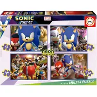 Educa puzzel Sonic Neon - 4 puzzels 50,80,100,150 stukes