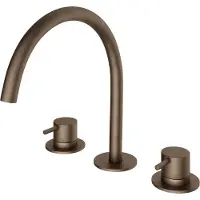 Hotbath Cobber inbouw wastafelmengkraan 3-gats CB033 verouderd messing
