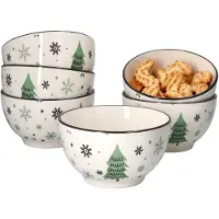 MamboCat Set van 6 koektrommels kerstboom 14cm - 23105718
