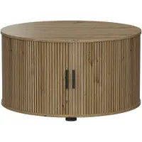 Vicco Selva Salontafel – 80 x 80 cm met schuifdeur Eiken