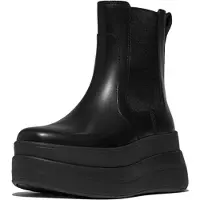 FitFlop F-mode stack leather chelsea boots