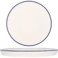 RINART Dinerbord blue edge porselein 26 cm set van 6