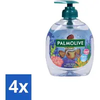 Palmolive 4 x Handzeep Aquarium 300 ml - Handzeep - Natuurlijke Ingrediënten - Vegan - PH-neutraal - Zachte Reiniging