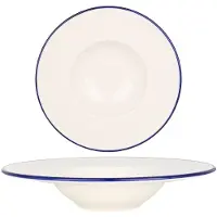 RINART Pastabord blue edge porselein 28 cm (400cc) set van 2